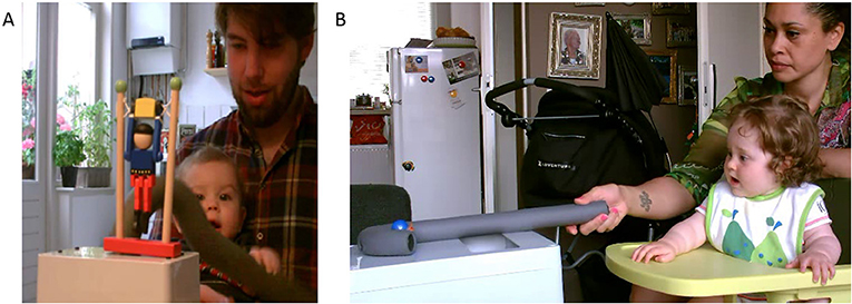 Figure 2 - (A) A baby learning one of our new actions at home.