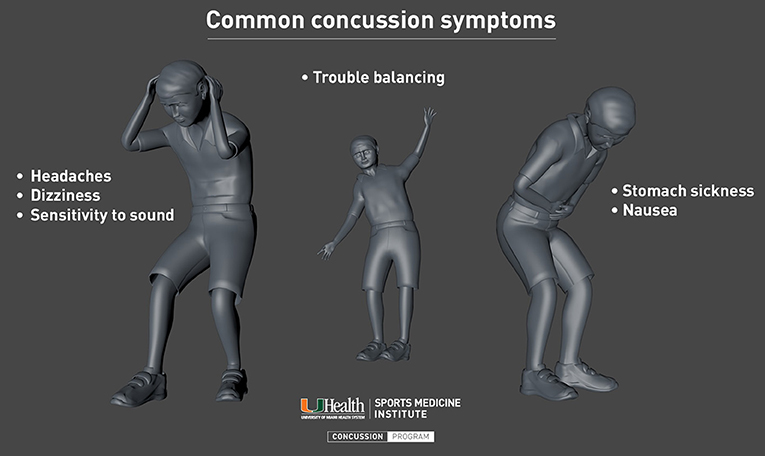 Figure 2 - Common concussion symptoms.