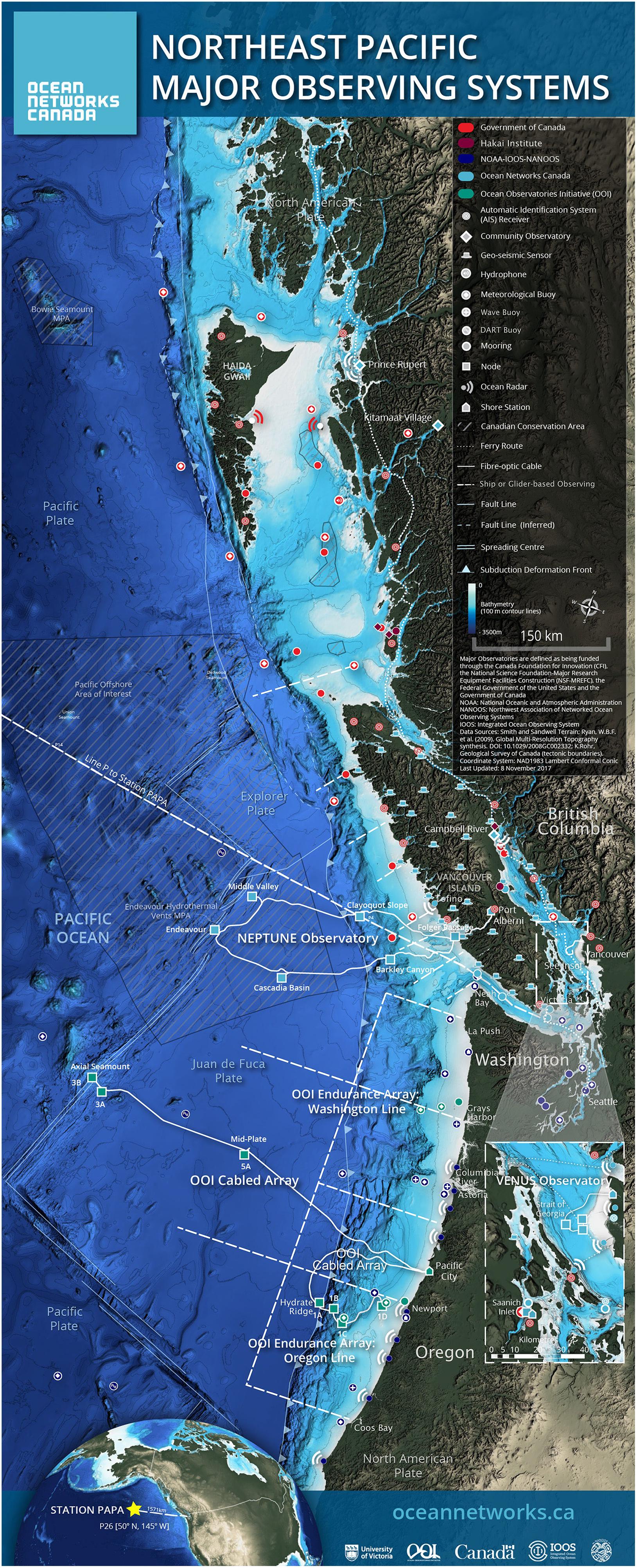 Saanich Inlet Depth Chart