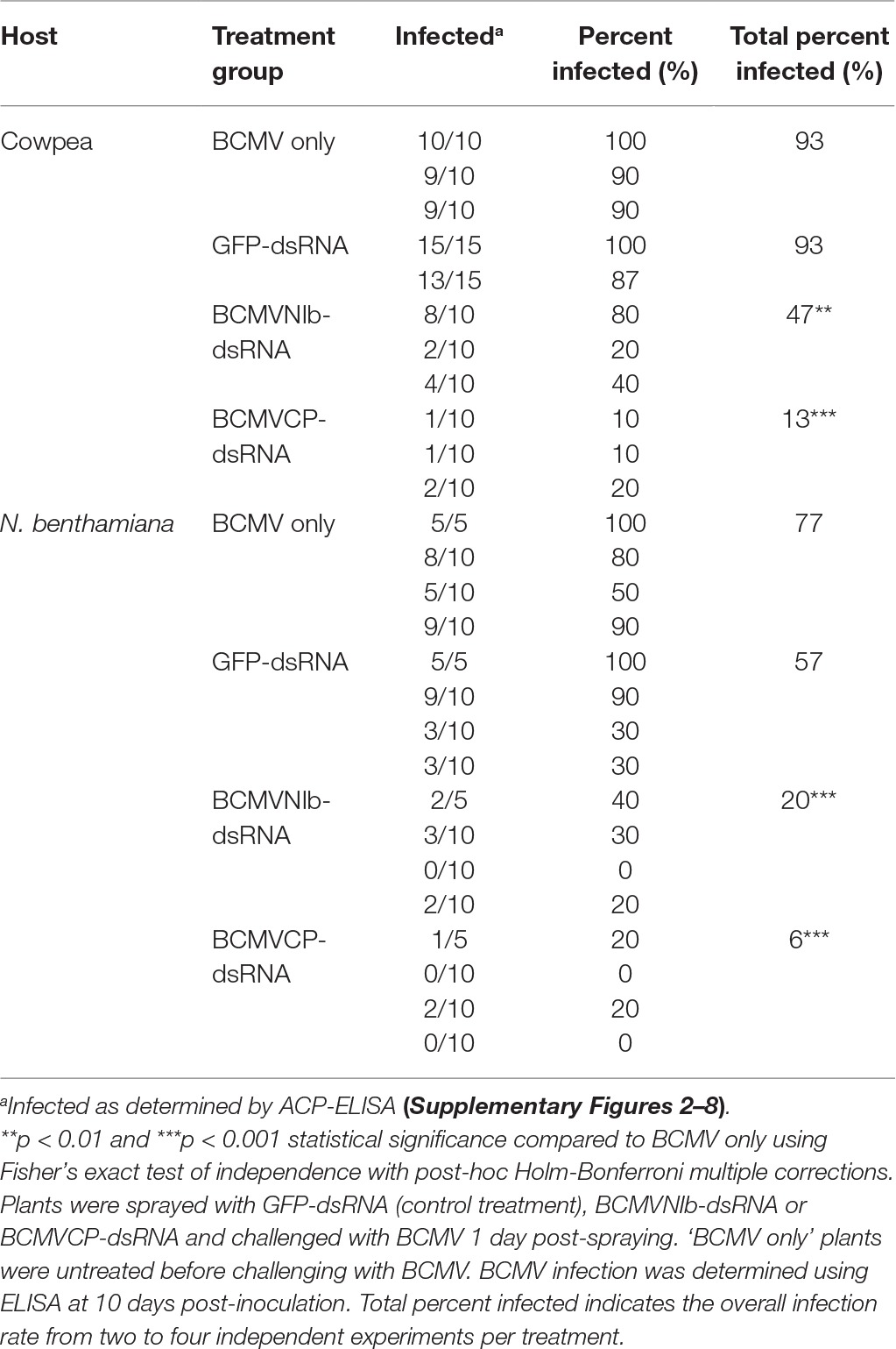 Frontiers Exogenous Application Of Rnai Inducing Double Stranded Rna Inhibits Aphid Mediated Transmission Of A Plant Virus Plant Science