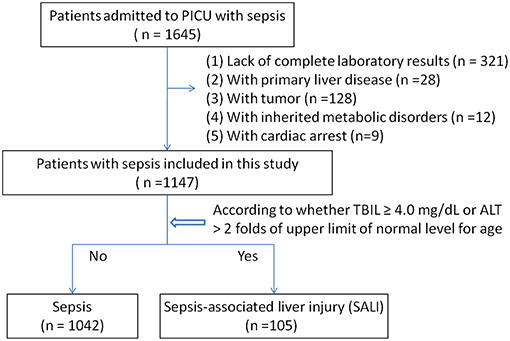 Frontiers Ast To Platelet Ratio Index As Potential Early Warning Biomarker For Sepsis Associated Liver Injury In Children A Database Study Pediatrics