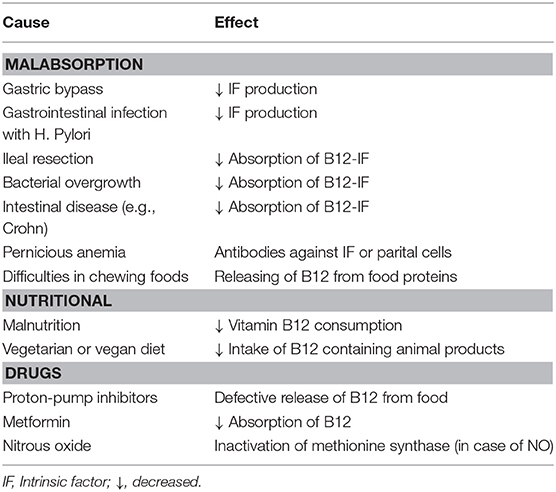 Leuren Ingang teller Frontiers | Vitamin B12 Intake From Animal Foods, Biomarkers, and Health  Aspects | Nutrition