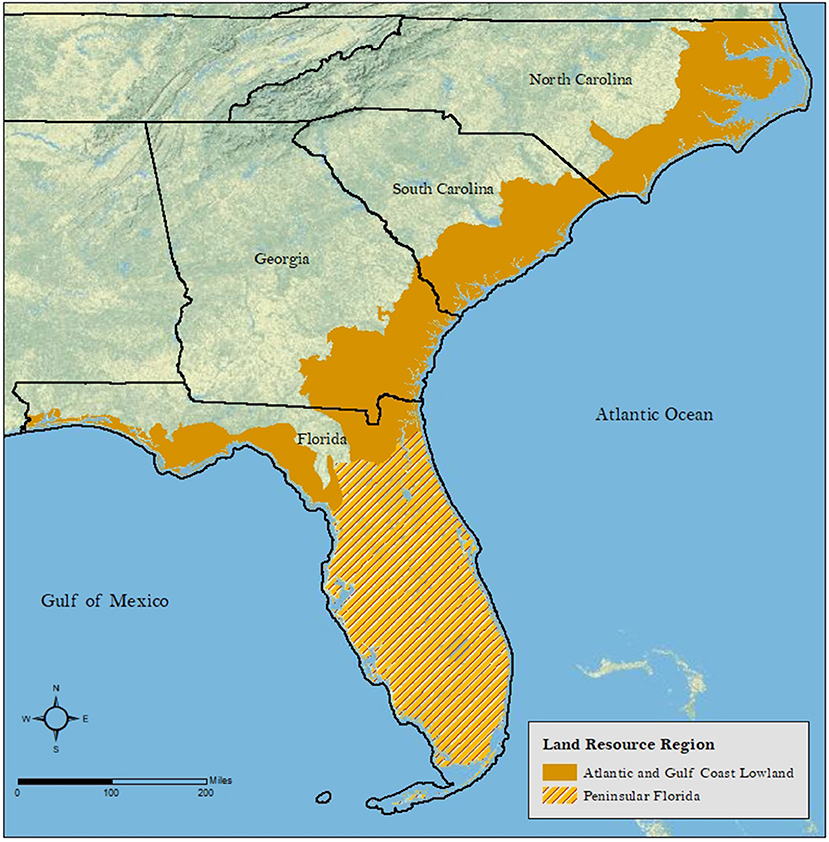 coastal plains map