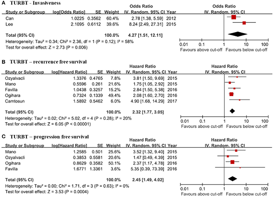 Frontiers Clinical Significance Of Pre Treated Neutrophil Lymphocyte Ratio In The Management Of Urothelial Carcinoma A Systemic Review And Meta Analysis Oncology