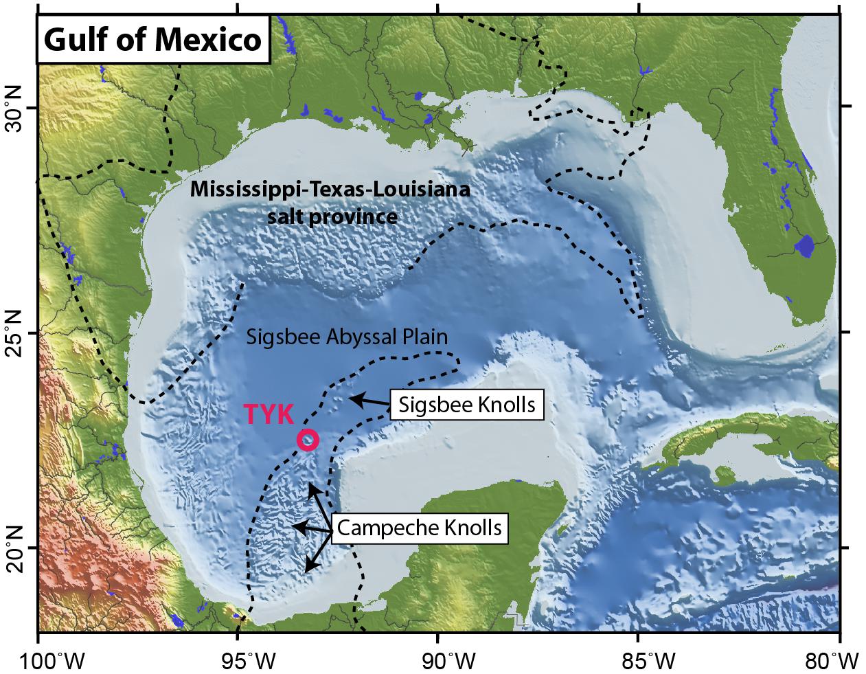 Gulf Of Mexico Ocean Depth Map