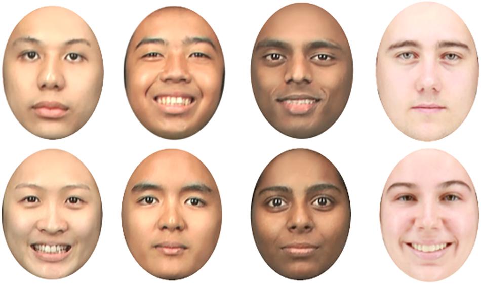 Examples of age-morphed (20 years, 40 years, 60 years) male and
