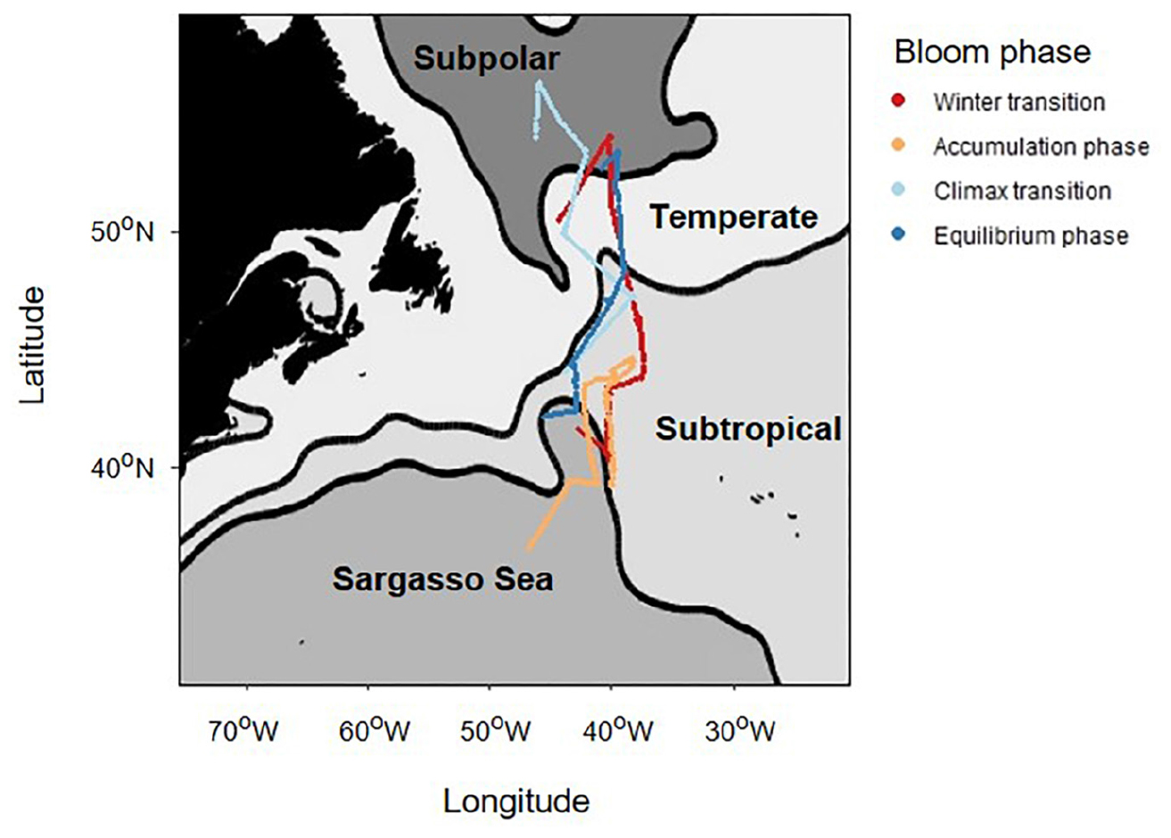 Frontiers Phytoplankton Growth And Productivity In The Western North Atlantic Observations Of Regional Variability From The Naames Field Campaigns Marine Science