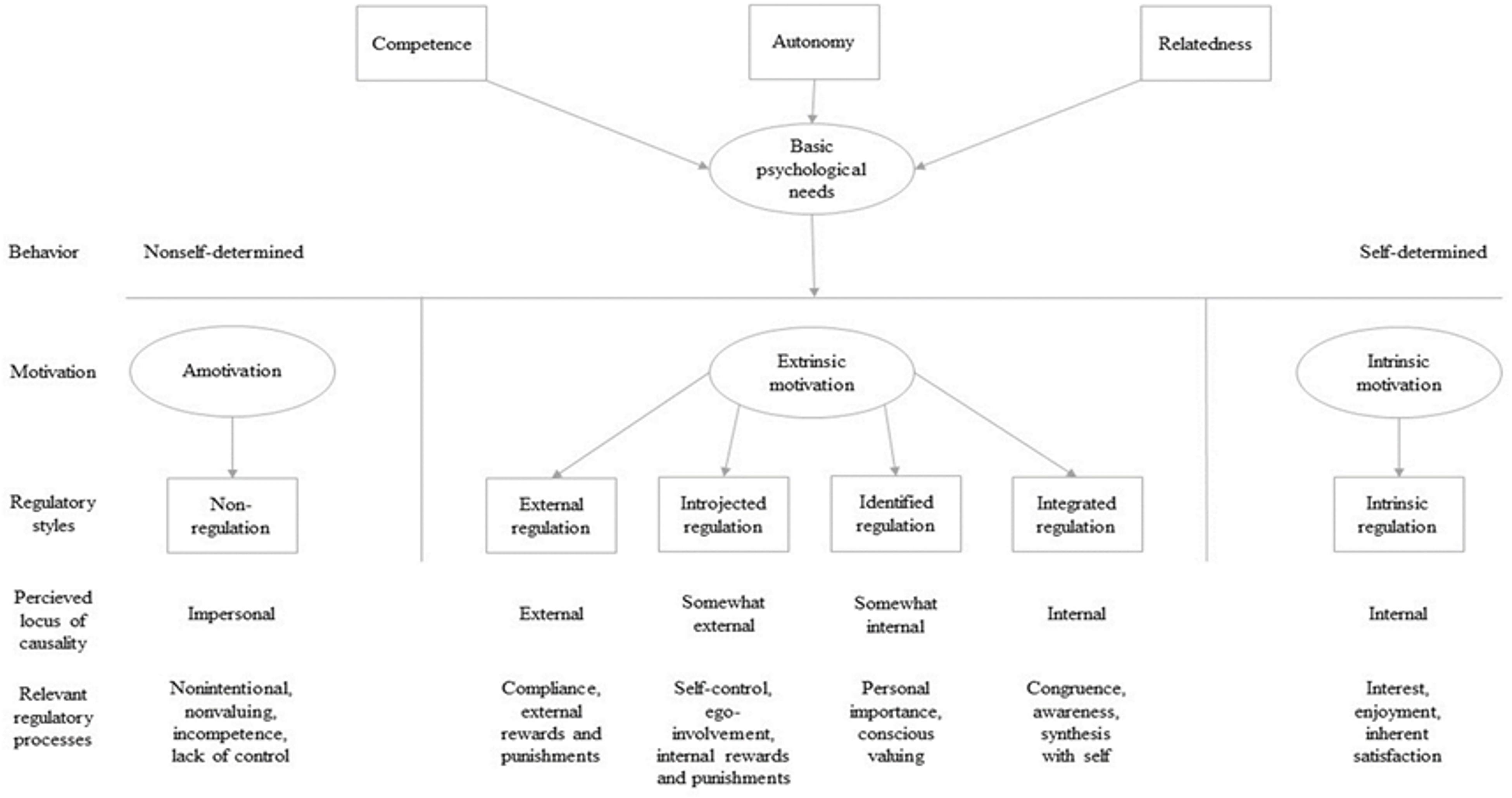 Summary of motivation of players of online games Basic categories of