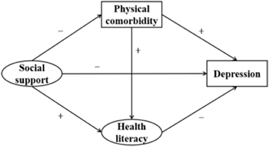 Does social support mediate the effect of multimorbidity on mental