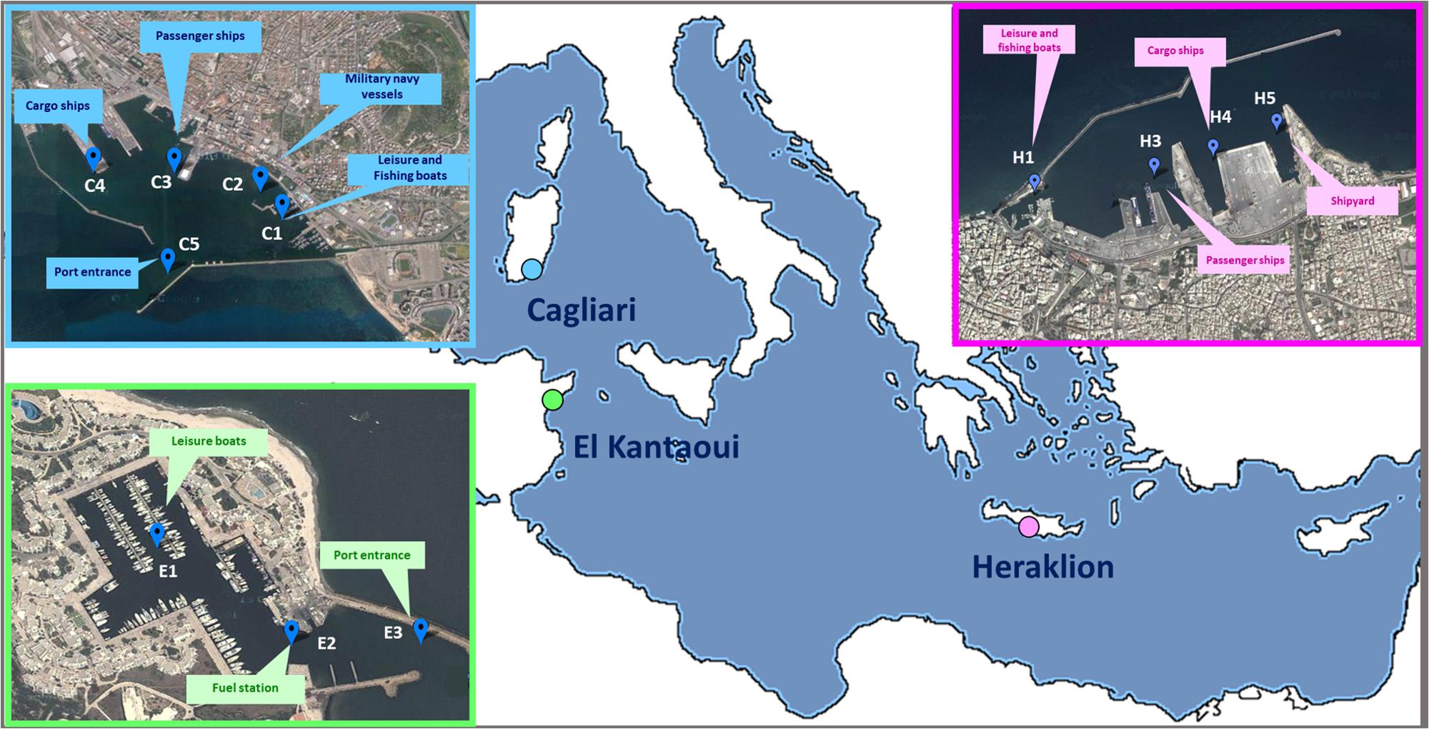 Frontiers Impacts Of Anthropogenic Pollutants On Benthic Prokaryotic Communities In Mediterranean Touristic Ports Microbiology