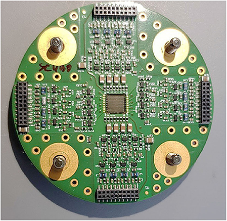 Electrical scheme of diamond detector readout. Diamond detector is