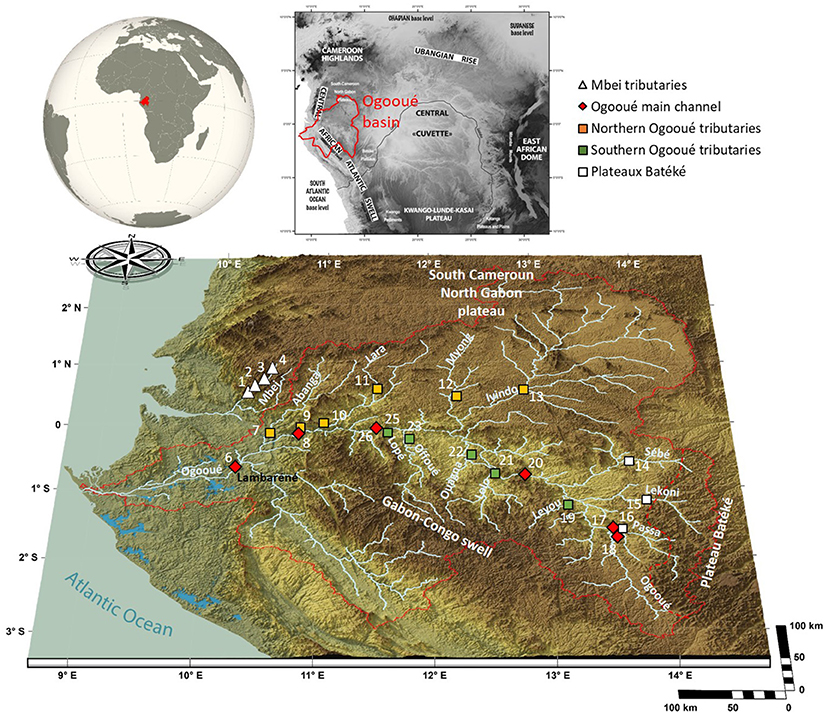 Frontiers Contrasted Chemical Weathering Rates In Cratonic Basins The Ogooue And Mbei Rivers Western Central Africa Water
