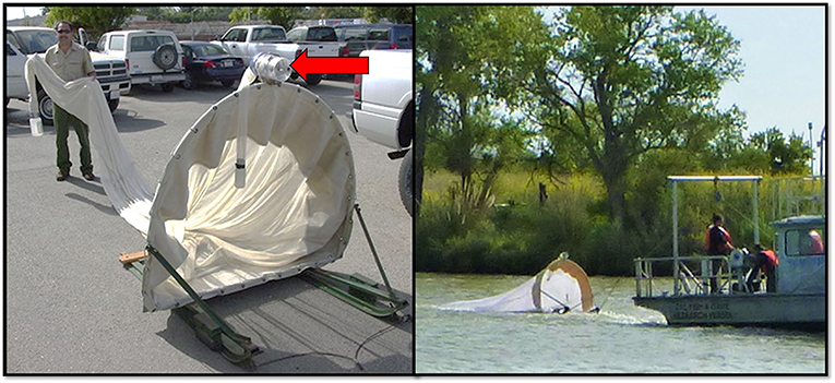 Figure 2 - A net used to capture larval and juvenile fish in the SFE, called a 20-mm net.