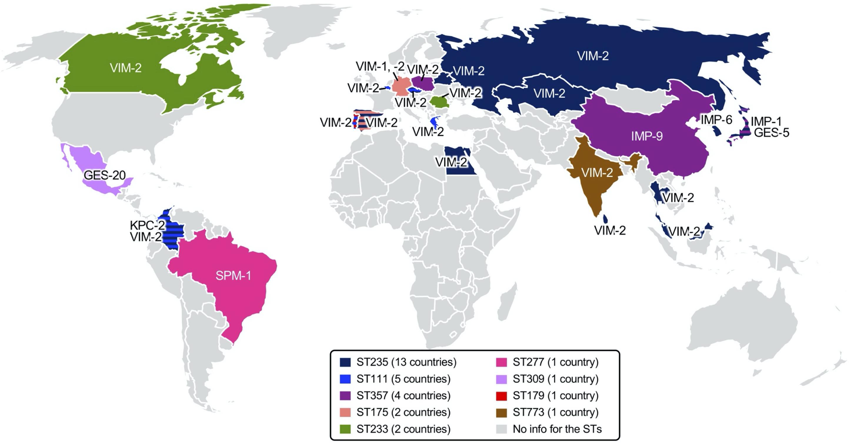 Frontiers | Mobile Carbapenemase Genes in Pseudomonas aeruginosa