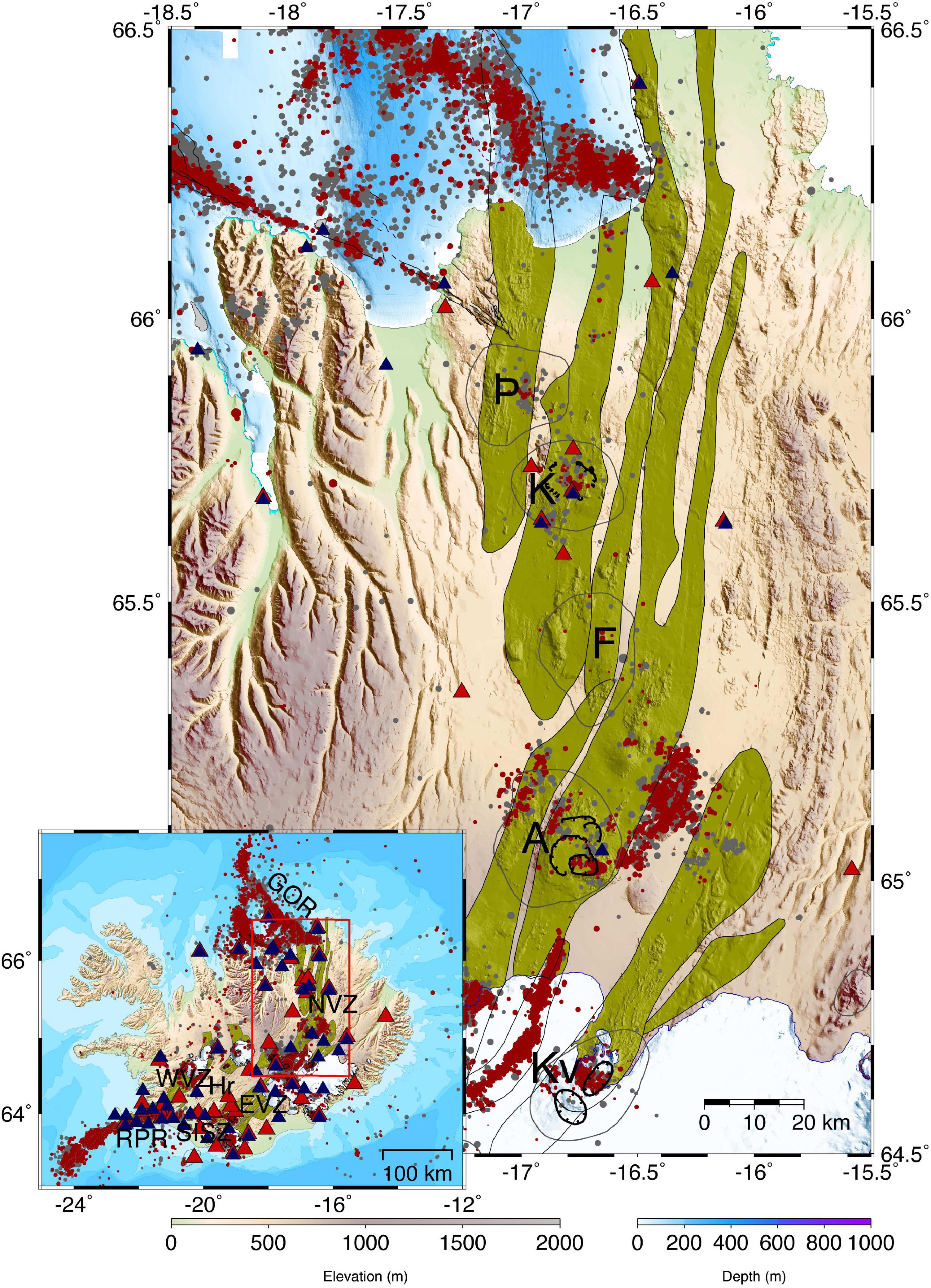 Frontiers Seismicity Of The Northern Volcanic Zone Of Iceland Earth Science