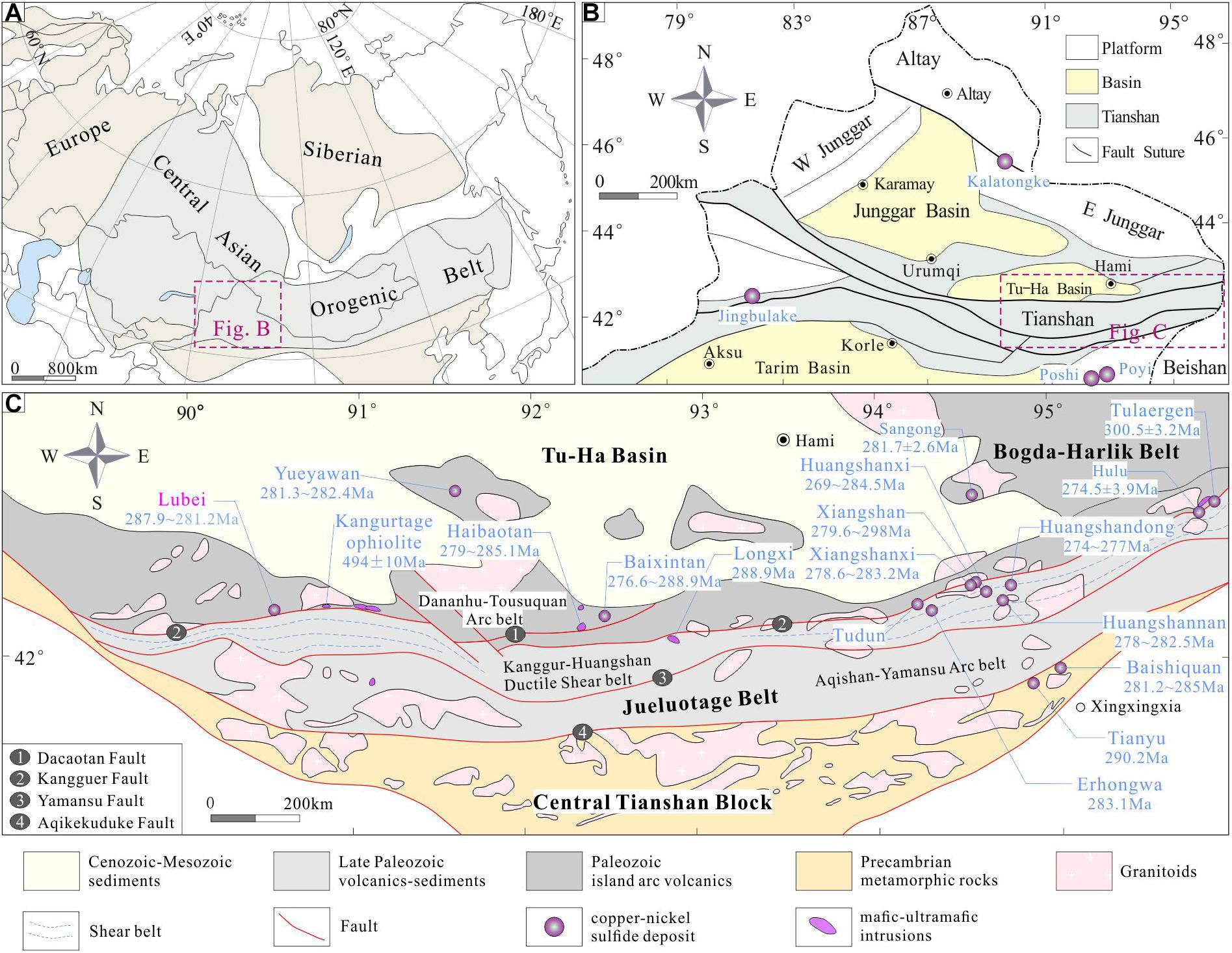 Mafic-ultramafic Intrusions in Beishan and Eastern Tianshan at