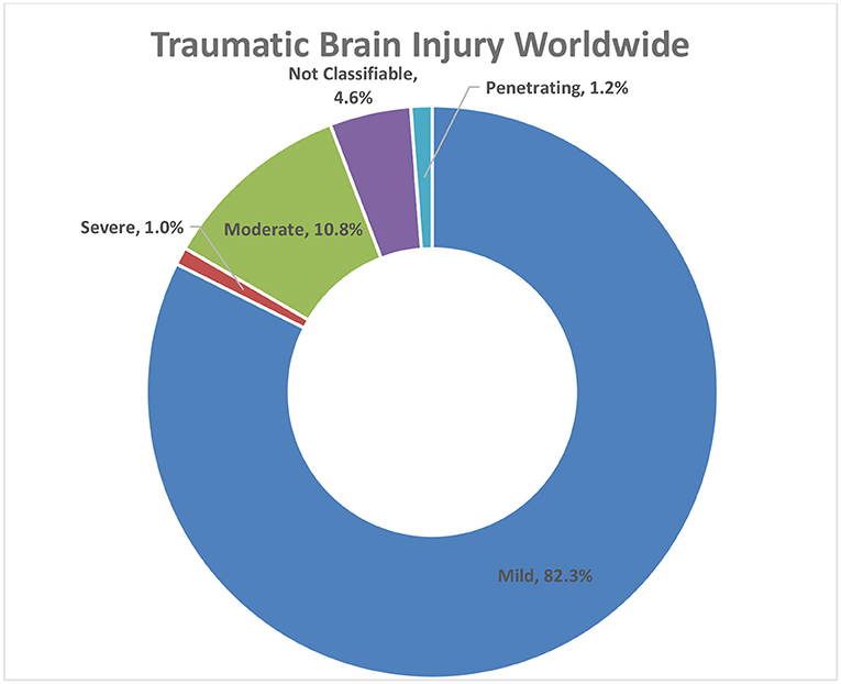 Figure 1 - Worldwide percentages of TBI in 2000–2021.