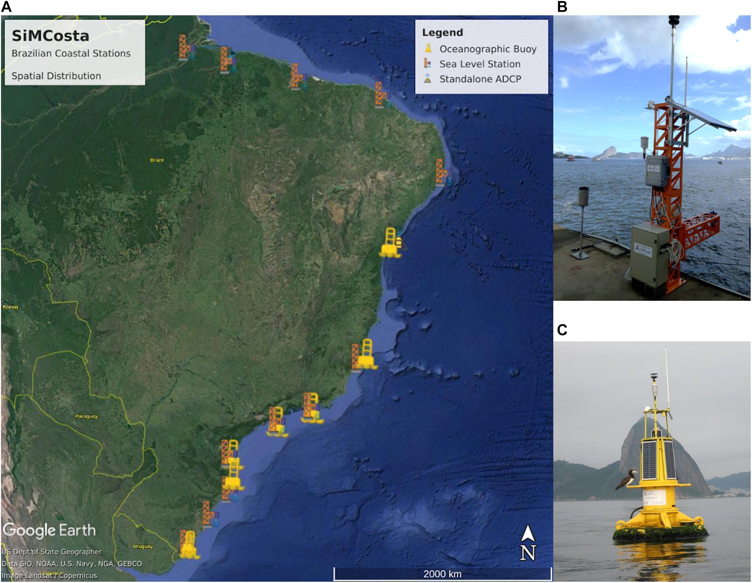 Ports analysed in the southeast region of Brazil