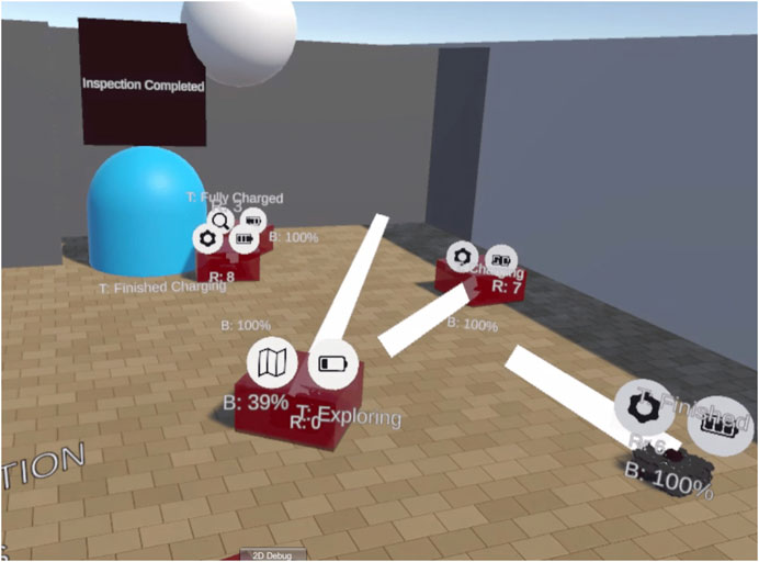 Frontiers  Exploring Effects of Information Filtering With a VR Interface  for Multi-Robot Supervision