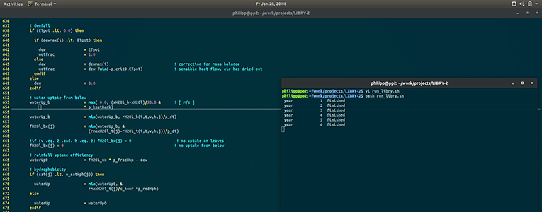 Figure 1 - Screenshot of the LiBry computer model.