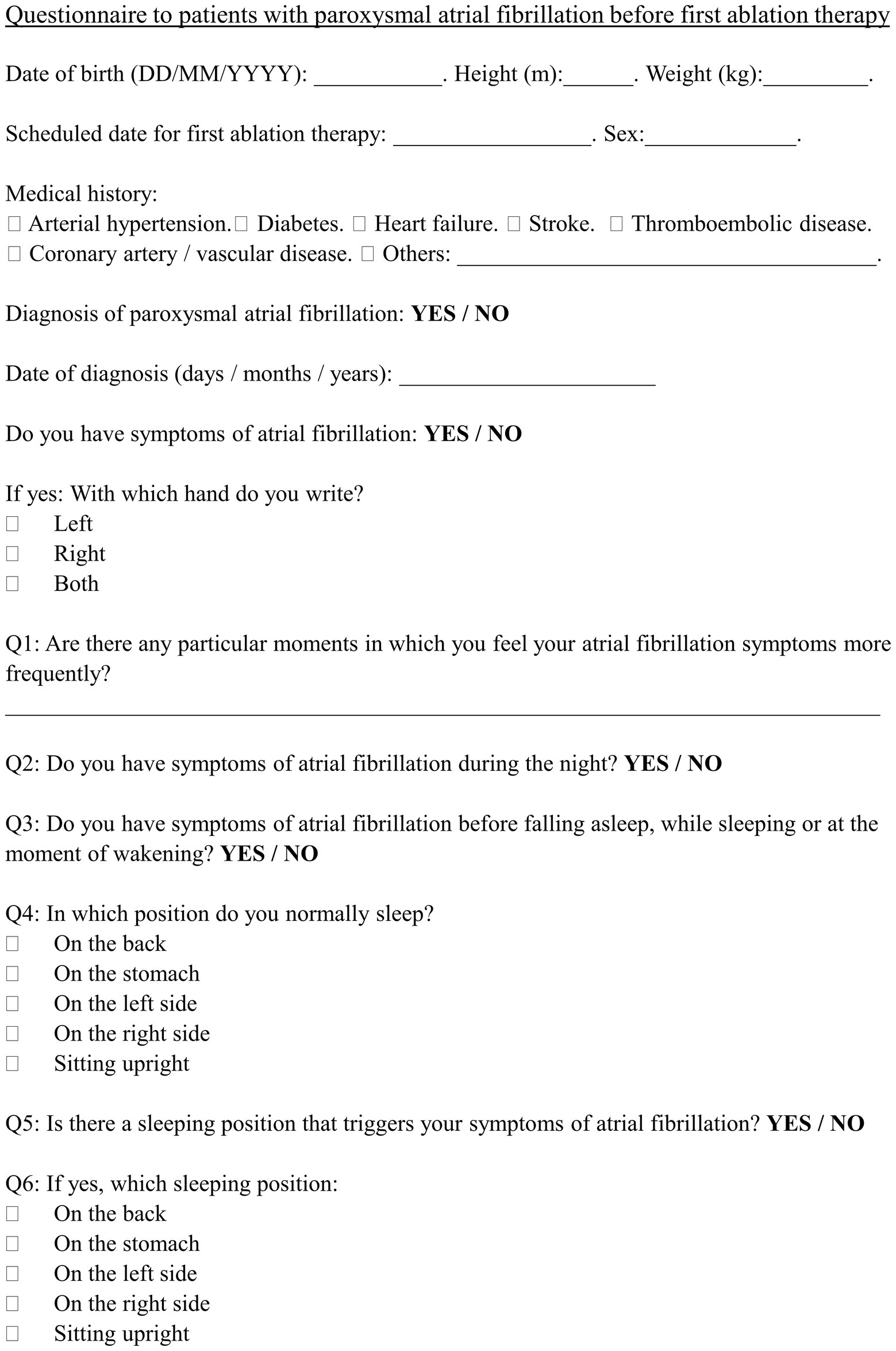 Frontiers | Self-Reported Onset of Paroxysmal Atrial Fibrillation Is ...