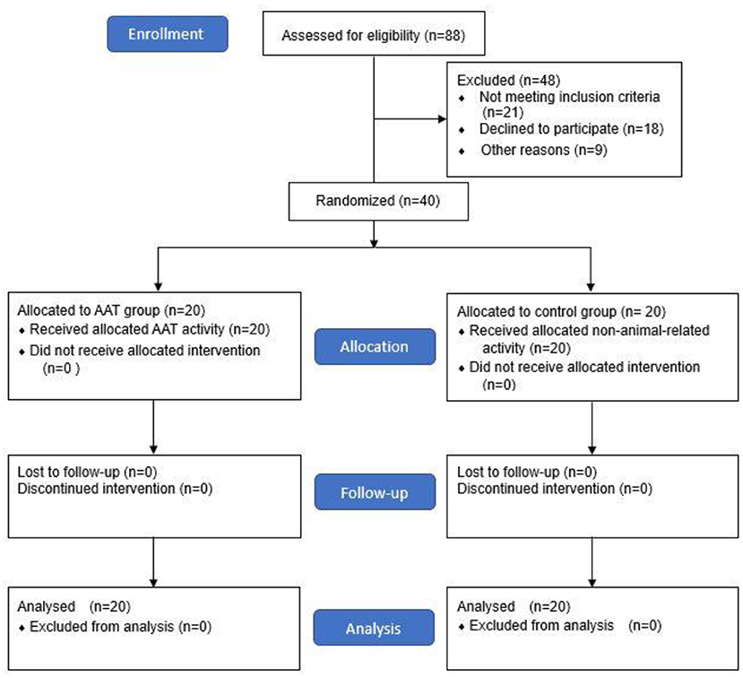 Frontiers | Animal-Assisted Therapy in Middle-Aged and Older Patients With  Schizophrenia: A Randomized Controlled Trial