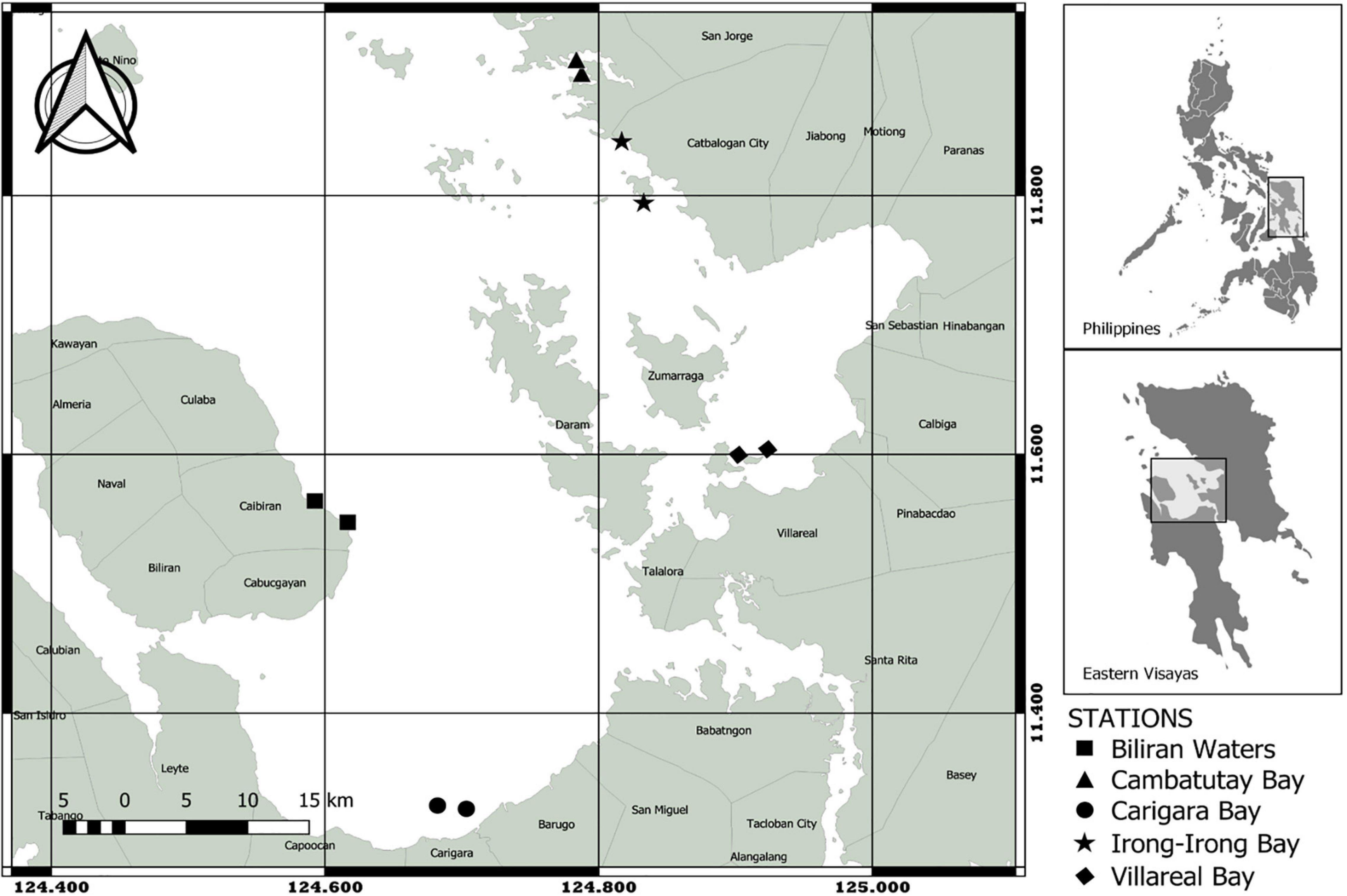 3 Distribution map of the nine toxic species of the genus