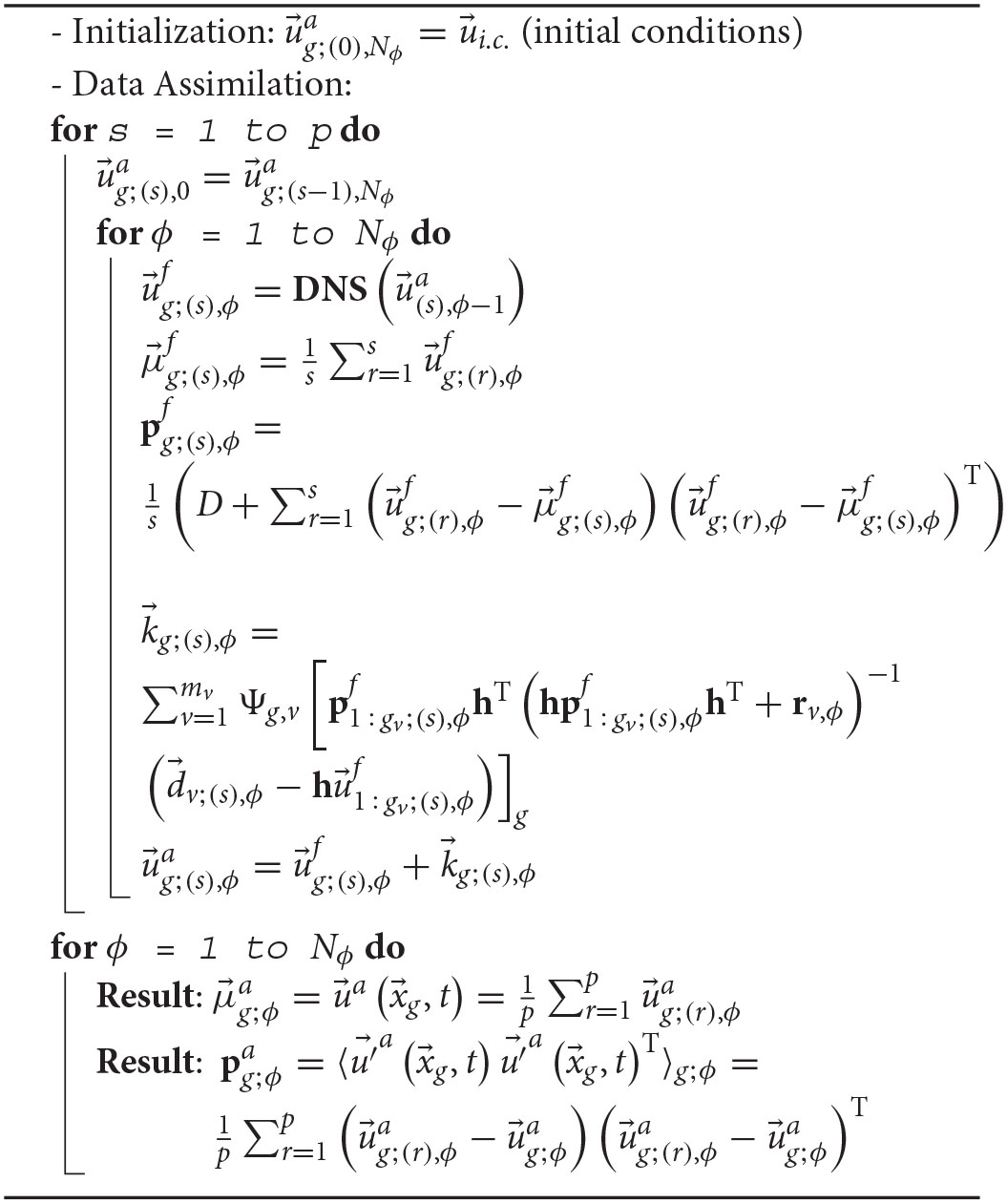 Data Assimilation algorithm for computing enhanced volex-based data
