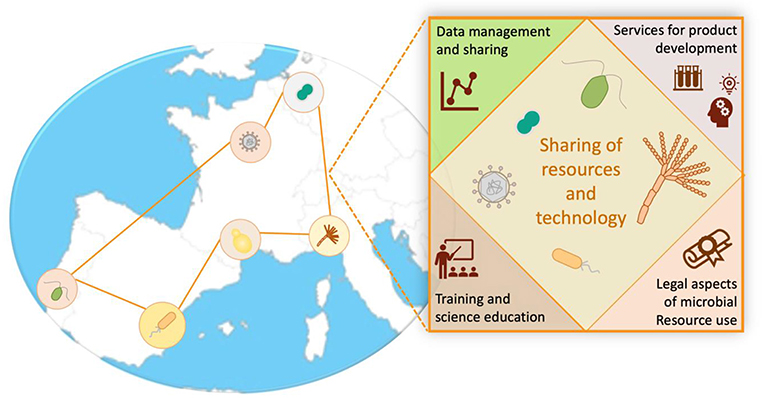 Figure 3 - Culture collections and microbBiological Resource Centers (mBRCs) around the world develop collaborative networks to help with the use, preservation, and enrichment of microbial biodiversity.