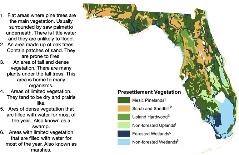 Figure 2 - The land cover of Florida in 1967 [4].
