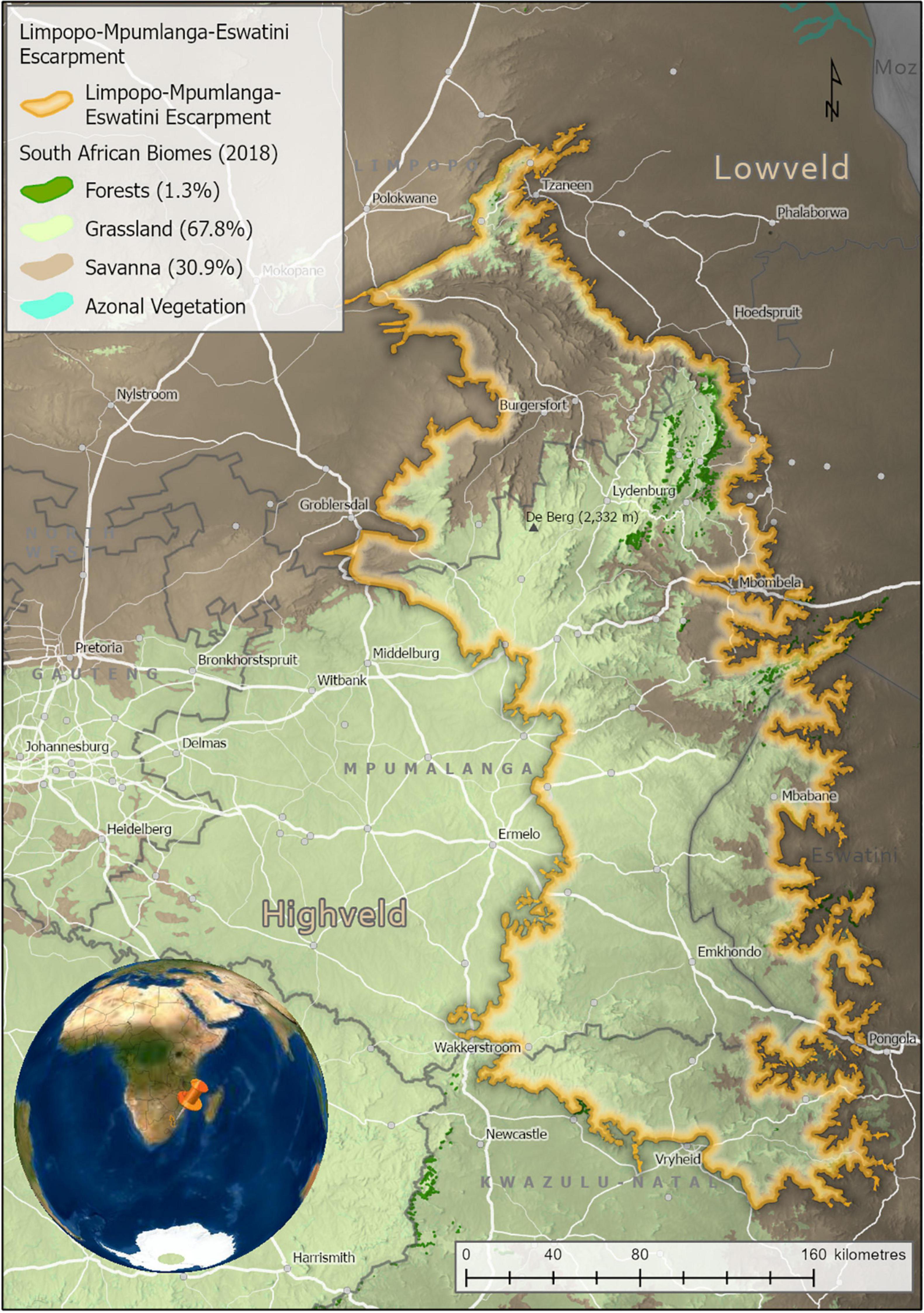 Frontiers  The Limpopo–Mpumalanga–Eswatini Escarpment—Extra-Ordinary  Endemic Plant Richness and Extinction Risk in a Summer Rainfall Montane  Region of Southern Africa