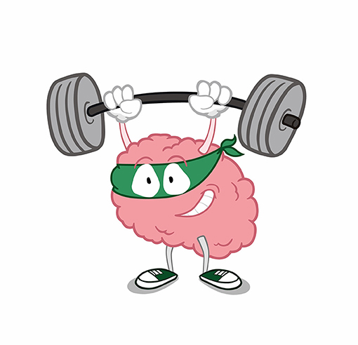 Figure 3 - The brain can be trained like a muscle! Using your executive functions regularly by doing things like stopping to think before you act, being mindful, talking through your thoughts and actions, and trying new activities or challenges, can make them stronger (© Elysia MacDonald, 2023).