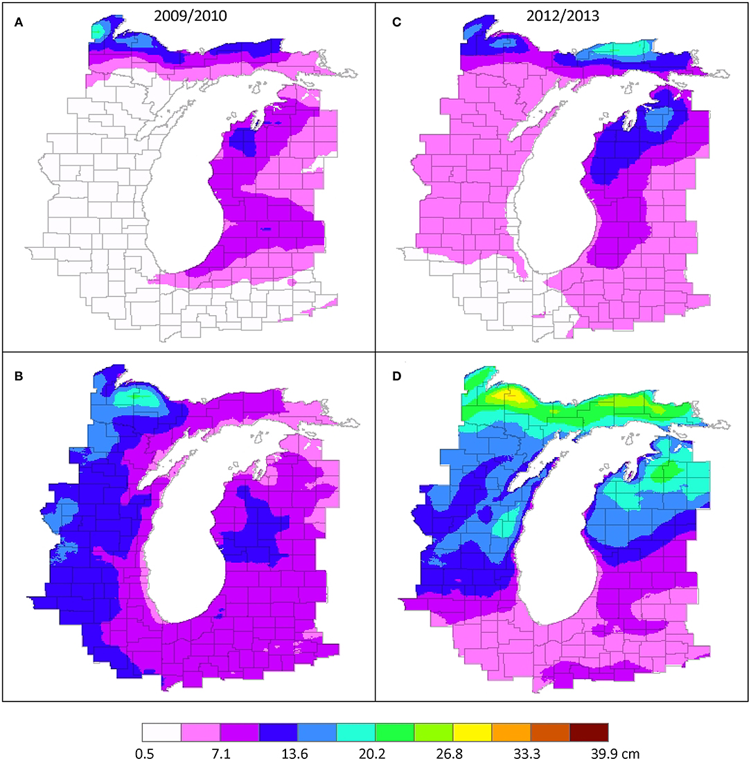 michigan annual snowfall