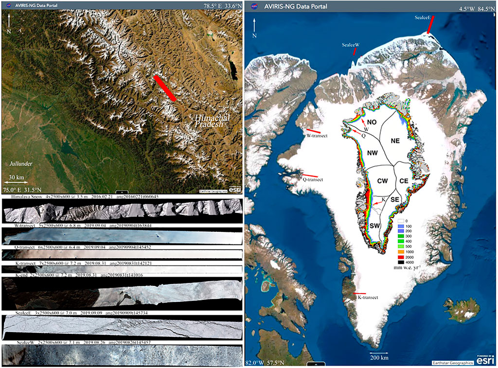 Frontiers | Joint Characterization of the Cryospheric Spectral Feature ...