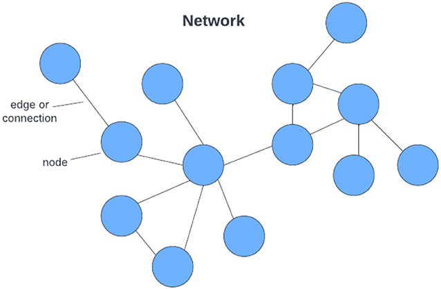 Figure 1 - An example of a sociogram or social network graph.