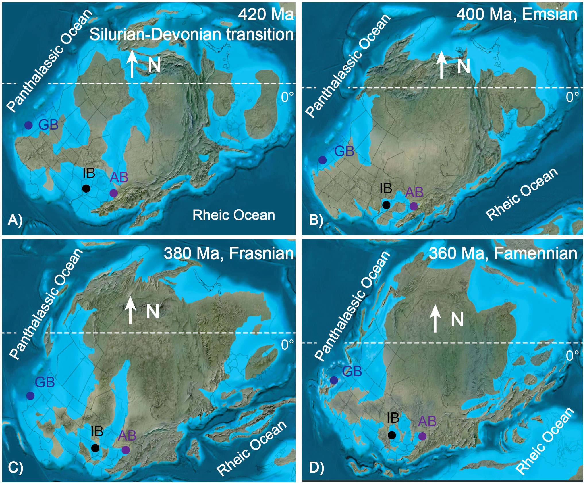 devonian period map