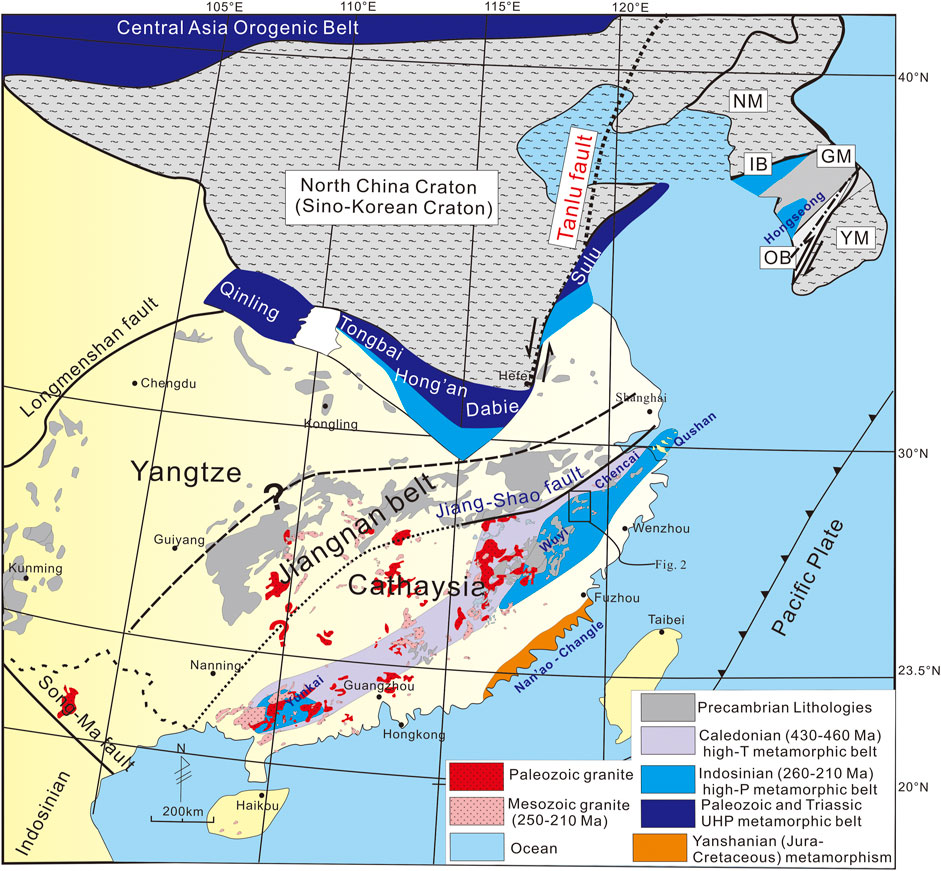 a) Schematic geological map of North Qinling orogenic belt