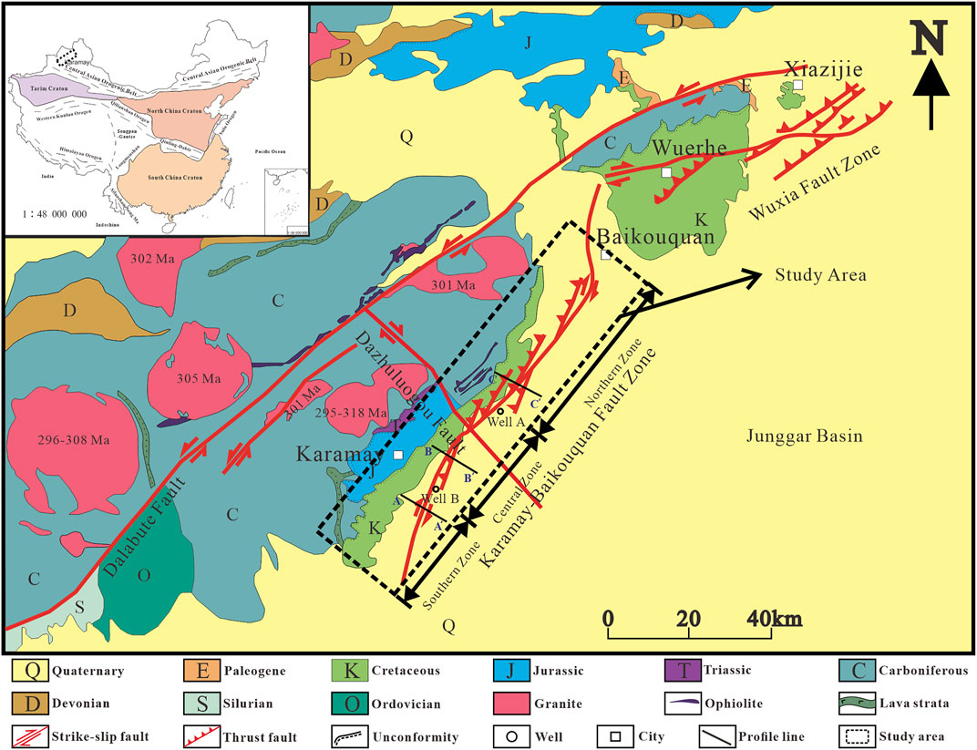 junggar basin map