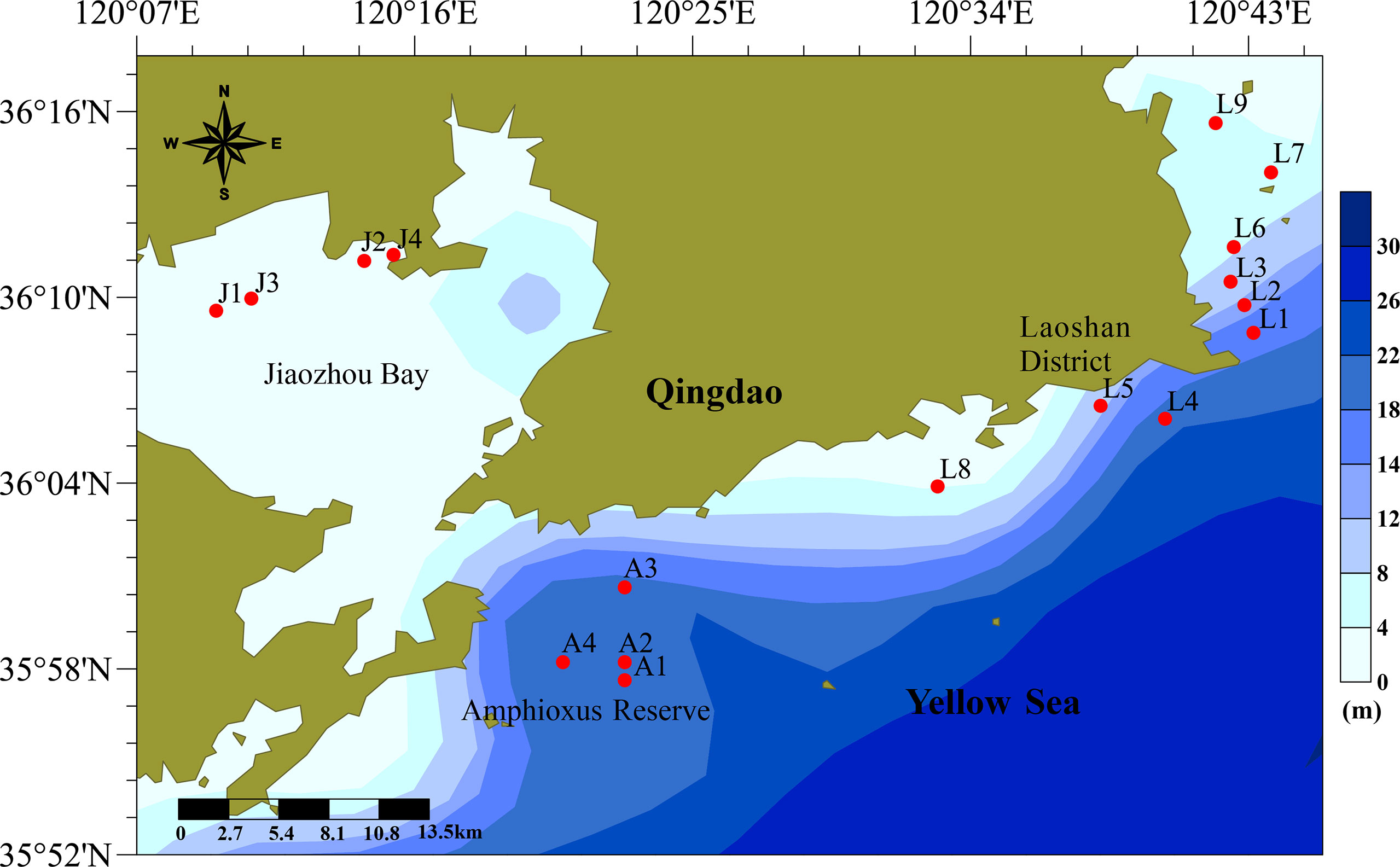 3 Distribution map of the nine toxic species of the genus