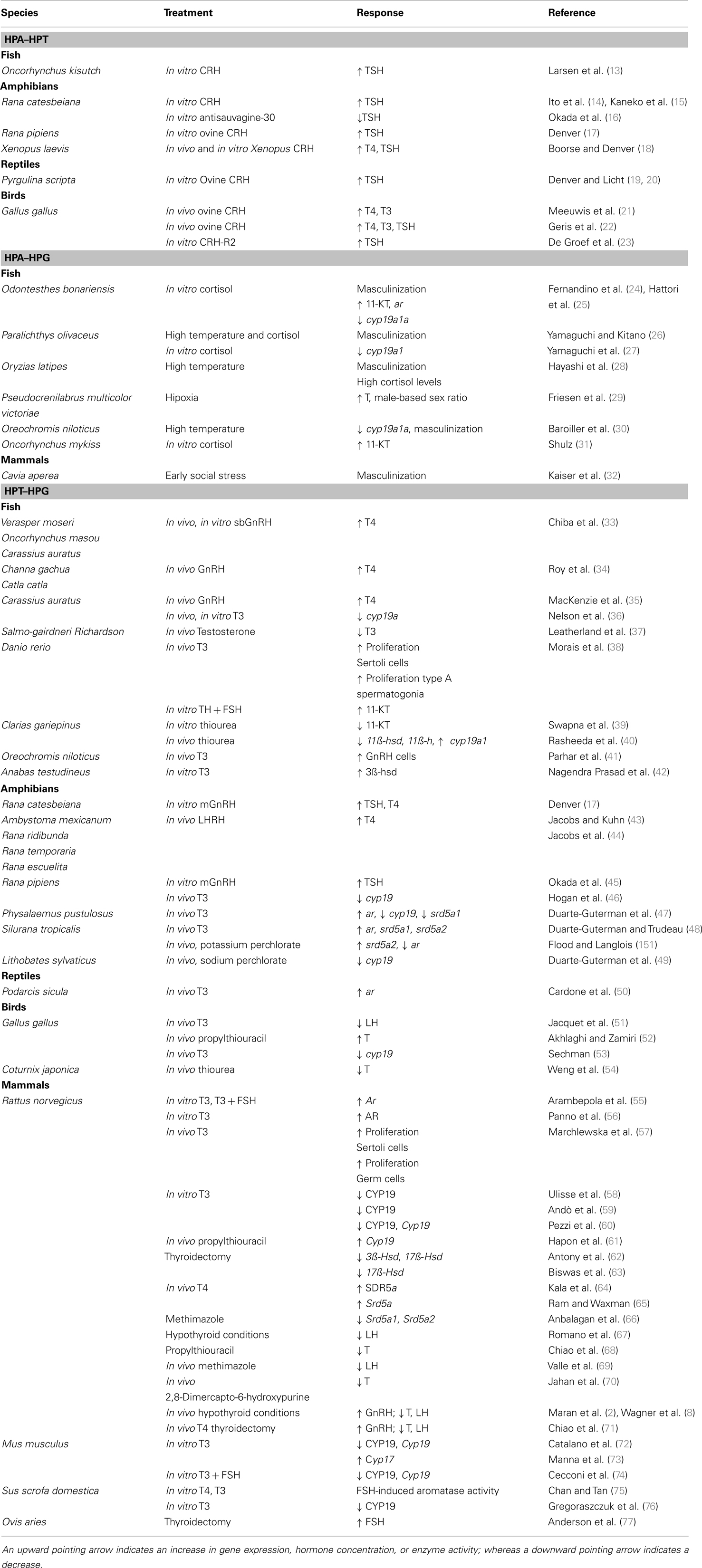 Frontiers Crossover Of The Hypothalamic Pituitary Adrenal Interrenal Thyroid And Gonadal Axes In Testicular Development Endocrinology