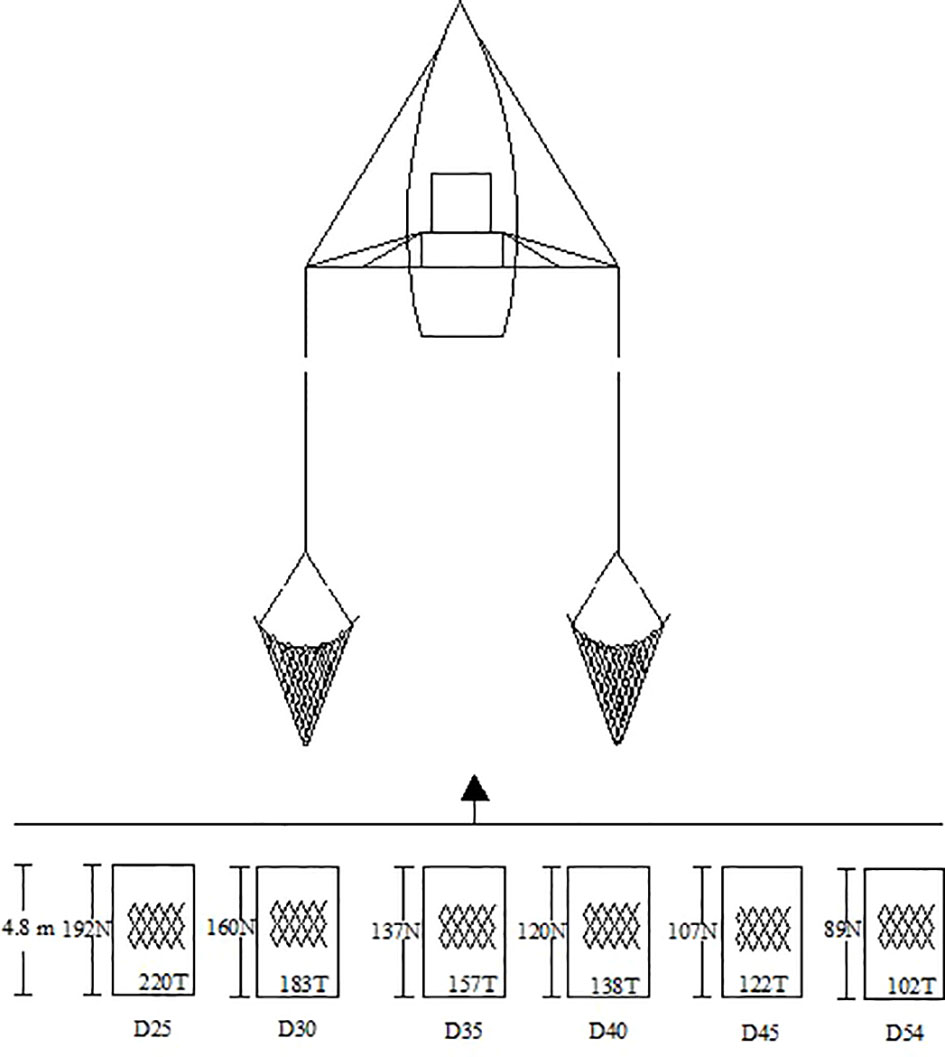 Frontiers  Effect of codend mesh sizes on the size selectivity and  exploitation pattern of cocktail shrimp (Trachypenaeus curvirostris) in  shrimp trawl fishery of the South China Sea