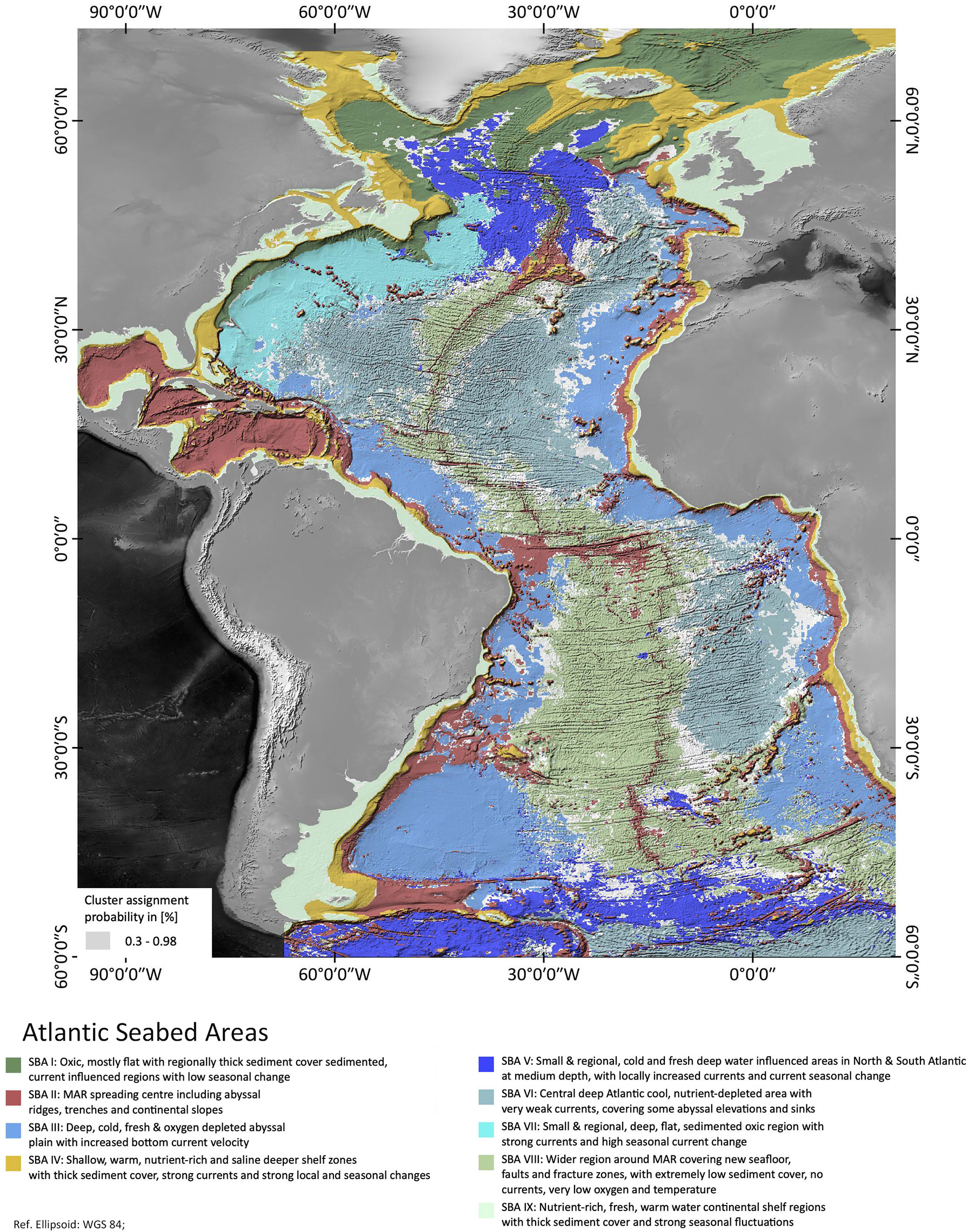 Frontiers  The Atlantic Ocean landscape: A basin-wide cluster