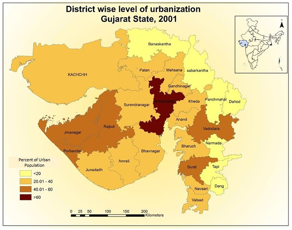 Frontiers Emerging trend and pattern of urbanization and its