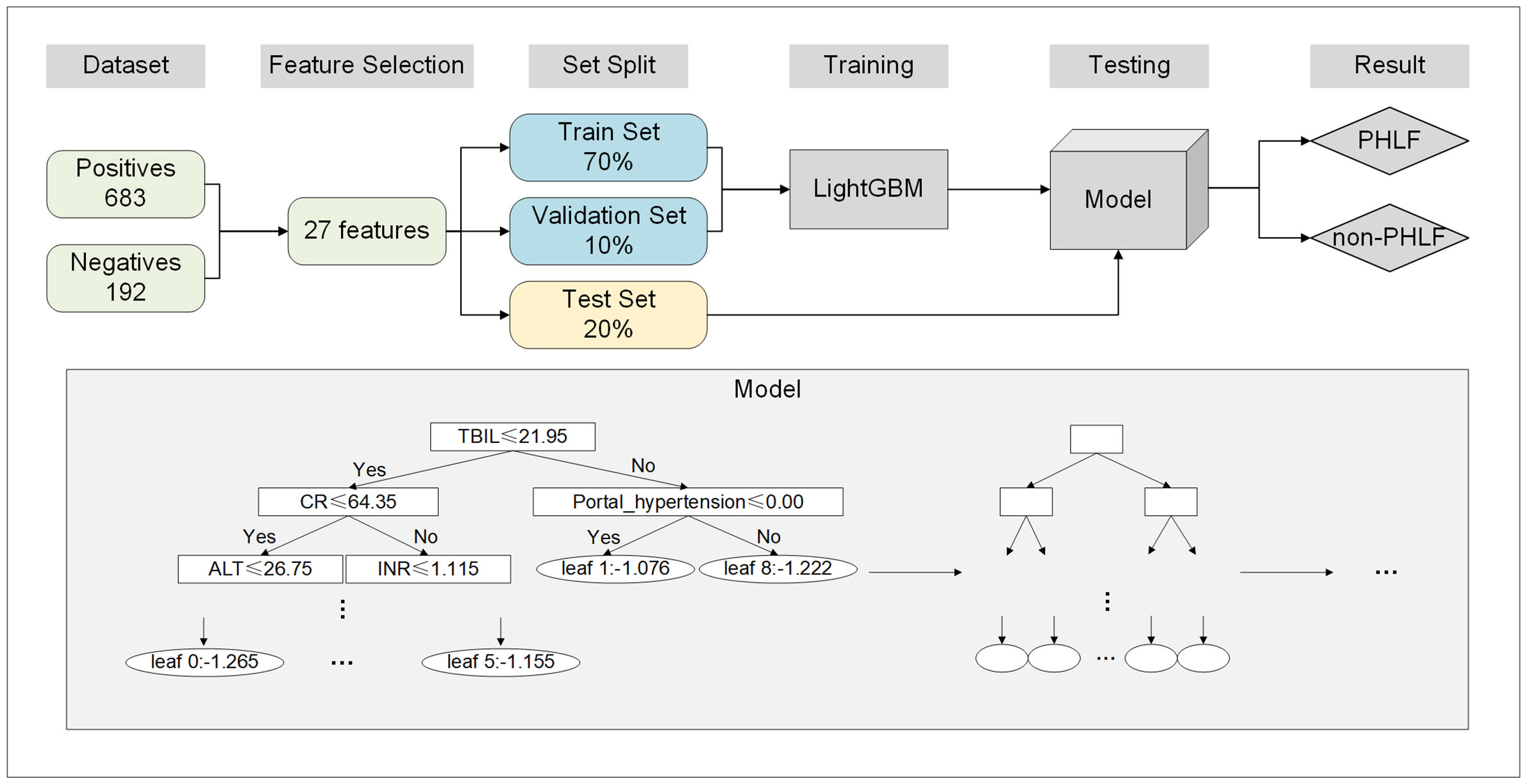 Frontiers | Machine learning prediction model for post- hepatectomy ...