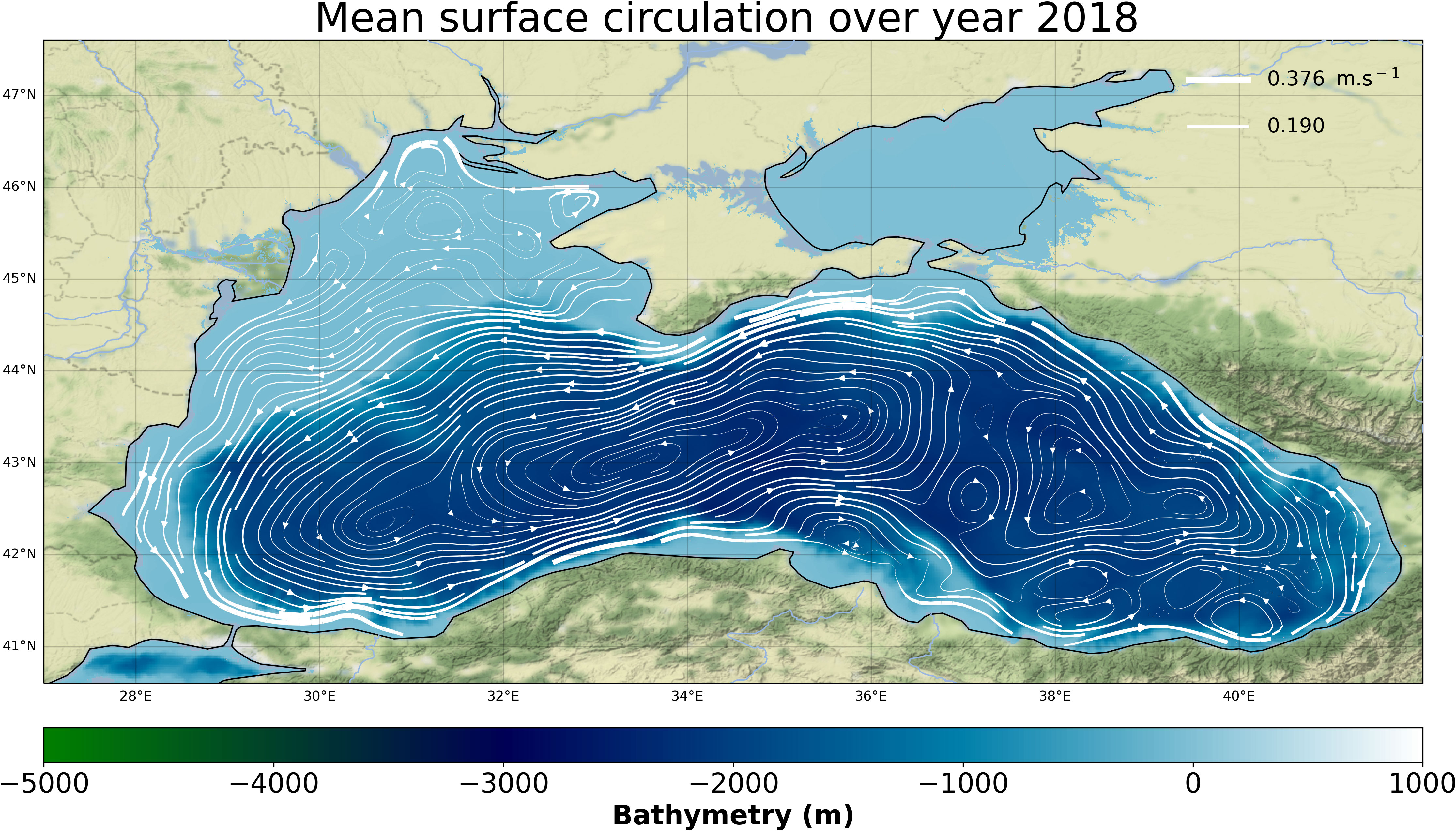 High Resolution Digital Color Map of the Mediterranean Sea and