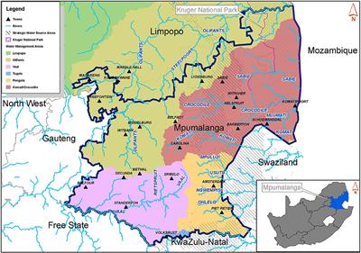 Map Of Mpumalanga And Limpopo Province Frontiers | Competition For Land: The Water-Energy-Food Nexus And Coal  Mining In Mpumalanga Province, South Africa | Environmental Science