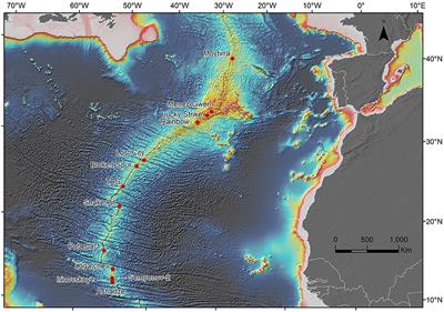 North Atlantic Ridge Map Frontiers | Northern Mid-Atlantic Ridge Hydrothermal Habitats: A Systematic  Review Of Knowledge Status For Environmental Management | Marine Science