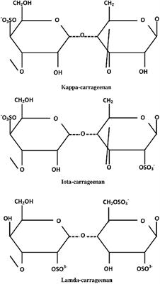 Frontiers  Carrageenan From Kappaphycus alvarezii (Rhodophyta,  Solieriaceae): Metabolism, Structure, Production, and Application
